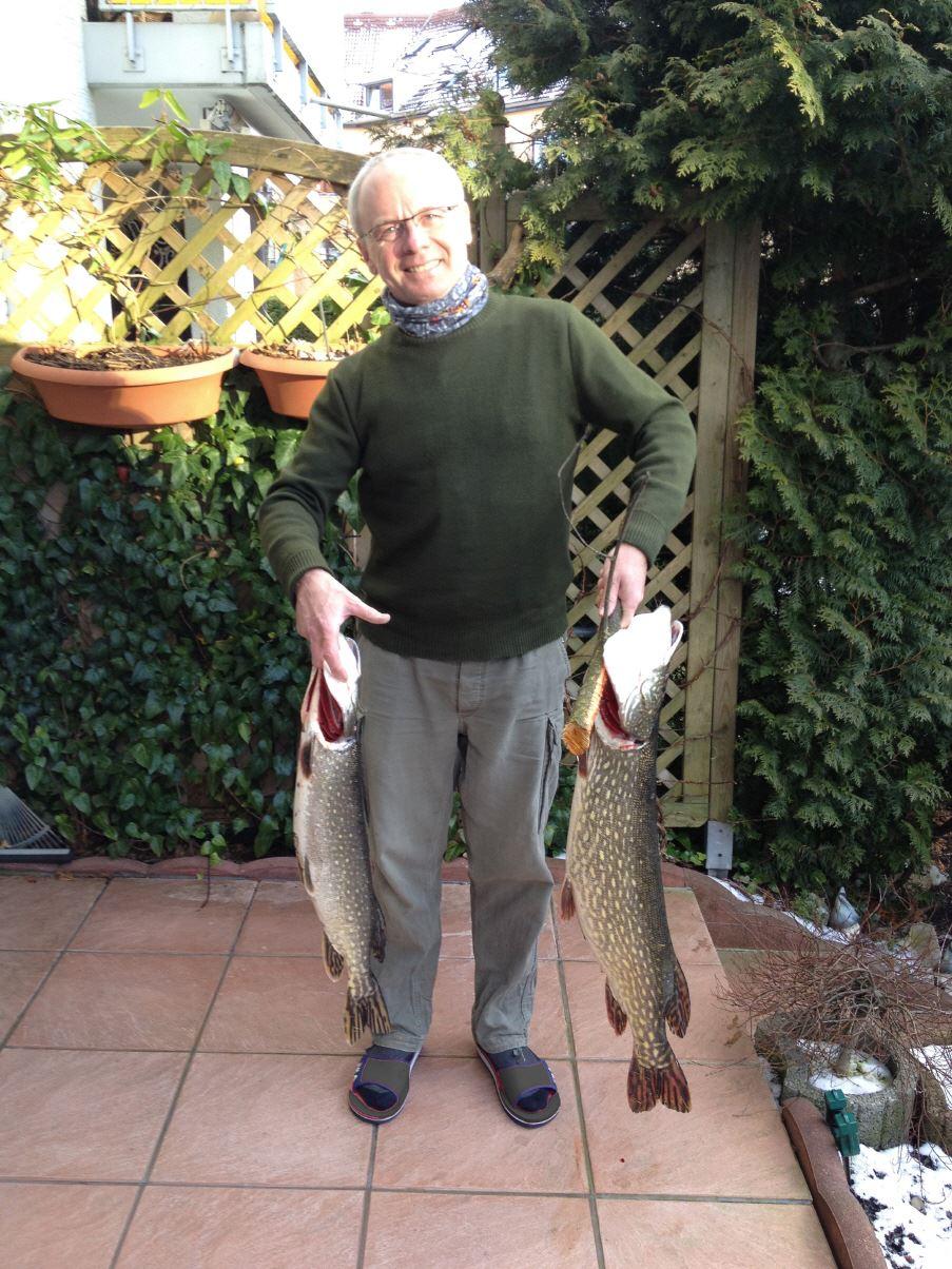 Auch Vorsitzende können noch einen Fisch fangen!